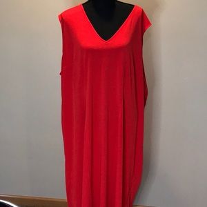 Women’s NWOT Roaman’s Red Sheath Dress Size 32W